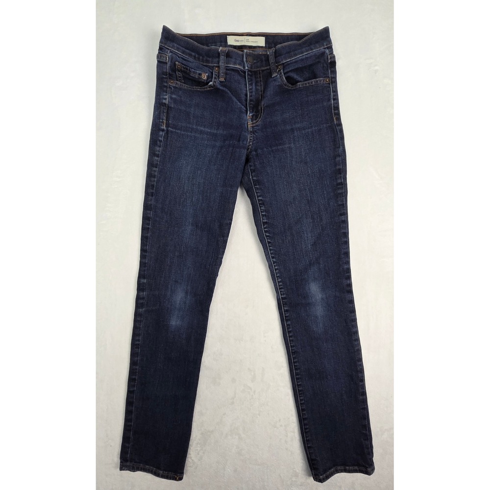 Jeans Gap Women 26R Blue Real Straight 1969 Stretch Denim